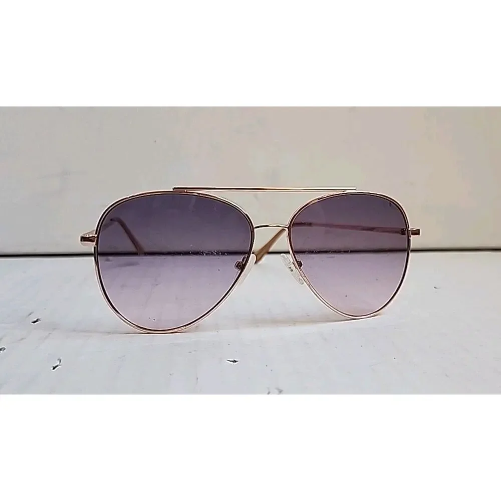 Kenneth Cole Reaction Mens Sunglass Gold Metal Aviator, Gradient Lens KC1386 28T